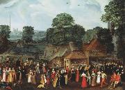 joris Hoefnagel A Fete at Bermondsey or A Marriage Feast at Bermondsey oil